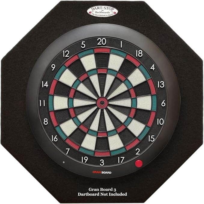 29 inch Professional Dart Board Backboard, Octagonal | Wall Protector | Dartboard Surround