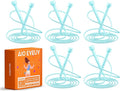 5 Pack Adjustable Jump Rope for Fitness and Exercise,Lightweight PVC Skipping Rope for Men,Women and Kids-Tangle-Free for Keeping Fit, Training, Workout