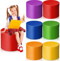 6 Pcs 12" Flexible Seating for Kids Classroom Round Foam Ottoman Colored Student Floor Foam Seating Cushion for Kid Adult Daycare School Kindergarten Home Chair Office (Colorful)