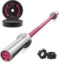 RitFit Barbell Weight Set - 4/6FT Olympic Barbell with Weight Plates (55-275LB Total) - Weightlifting Equipment for Squats, Curls, Deadlifts, Presses, Hip Thrusts