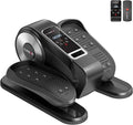 Under Desk Elliptical Machine, Electric Seated Pedal Exerciser, Mini Ellipse Leg Exerciser with Remoter, 12 Level Speeds, Forward & Reverse Direction, Manual & Auto Mode for Home Office