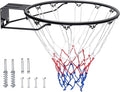 VEVOR Basketball Hoop/Rim, Adjustable Height Portable Backboard Court, Basketball Goal, Mobile Stand with Wheels Weighted Base, Youth&Adults, Outdoor/Indoor