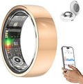 2025 Upgraded Smart Ring Health Tracker for Women Men, IP68 Waterproof Fitness Ring with Sleep Tracker/Step Tracker/Heart Rate/Blood Oxygen/Distance/Calories, No Subscription, Charging Case