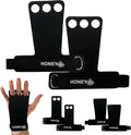 Bear Grips Two Hole Hand Grips, Three Hole Pull Up Grips, No Hole Wrist Grips, WOD Grips for Men and Women. Carbon Fiber Hands Grips, Titanium Hand Grips for Weight Lifting, Speed Pull Up Gloves Grip