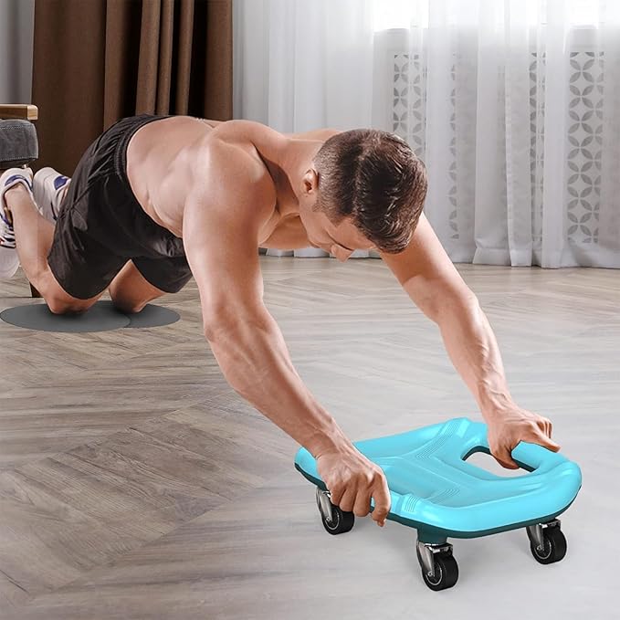 PROIRON Ab Roller with Knee Pads for Abs Workout, Multifunctional Ab Roller Wheel for Abs Workout, Abdominal Roller with Knee Pads, Abdominal Exercises Wheel, Abb Roller (Slide Fitness Trainer)