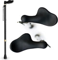 RMS Orthopedic Walking Cane - Offset Cane to Fit Individual's Palm Naturally - Ideal for Anyone with Arthritis or Carpal Tunnel Syndrome (Choose Left Hand or Right Hand)