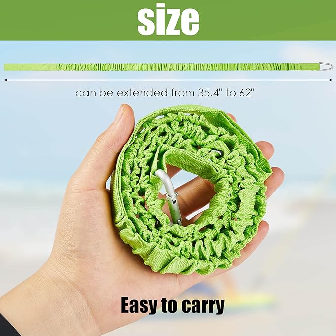 Sumind 4 Pieces Kayak Paddle Leash Kayak Rod Leash Paddle Lanyard Stretchable Coiled Lanyard Accessories for Paddles