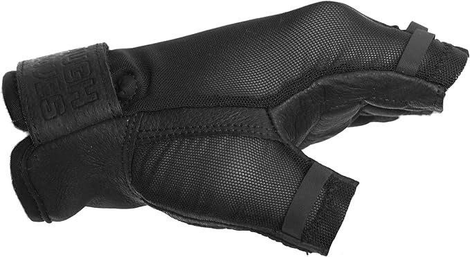 Superset Leather Workout Gloves for Weight-Lifting (Padded) Perfect for Gym Training (Breathable) Black, Size : 8 Mens S Womens L