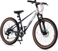 RoyalBaby Kids Mountain Bike for Boys and Girls, Ultra-Light Aluminum 20-24 Inch Wheel Bicycle for 6-14 Years Old Children, 7/21-Speeds Drivetrain