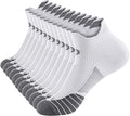 PAPLUS Ankle Compression Sock for Men and Women 2/4/6 Pairs, Low Cut Compression Running Sock with Ankle Support