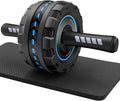 Ab roller wheel with knee pad for abdominal exercise core workout weight loss no noise easy to assembling light weight perfect home gym equipment for men & women