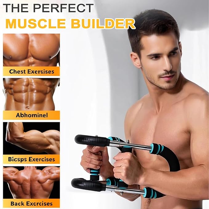 Twister Arm Trainer, Strength Training Wrist & Forearm Strengtheners Arm Exercise Equipment, Chest Workout Equipment, Portable Spring Resistance for Home and Gym