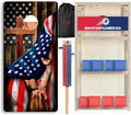 CornholeGamesUSA Pro Cornhole Boards Set | Made in USA | 3/4 Baltic Birch | No Bounce | Triple Thick Legs | Two Brace & Handles, Tournament 2x4 Regulation Set with Score Tower & Cornhole Bags