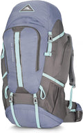 High Sierra Pathway Internal Frame Hiking Backpack, Grey Blue/Mercury/Blue Haze, 70L