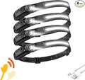 Headlamp 4 PCS, 230° Wide Beam Head Lamp, Motion Sensor LED Headlamp Rechargeable, 5 Mode Headlight Flashlight for Camping Fishing Hiking Gear, Bright, and Ideal for Hard Hats and Forehead Use!