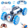 Gesture Sensing RC Stunt Car - Boys Toys Age 6-12, 360° Rotating 4WD Hand Controlled Remote Control Twist Car with Light & Music, Cool Birthday Presents and Ideas Gifts for Kids Age 7 9 10 11 12 yr
