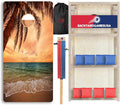 CornholeGamesUSA Pro Cornhole Boards Set | Made in USA | 3/4 Baltic Birch | No Bounce | Triple Thick Legs | Two Brace & Handles, Tournament 2x4 Regulation Set with Score Tower & Cornhole Bags