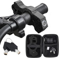Windance Motorcycle Handlebar Lock Anti Theft Heavy Duty Brake Lever Parking Security Lock for Mopeds Motorbike Bike ATV (Black)