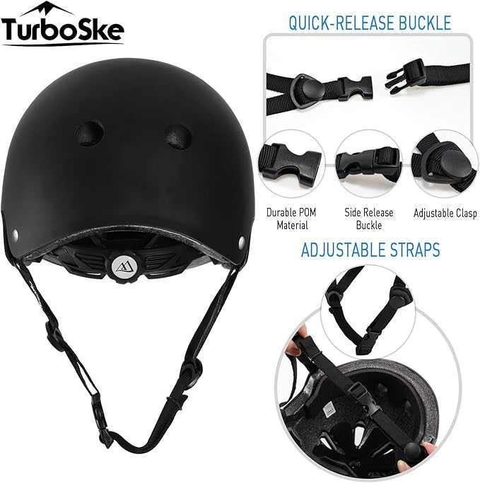 Skateboard Helmet, BMX Helmet, Multi-Sport Helmet, Bike Helmet for Kids, Youth, Men, Women
