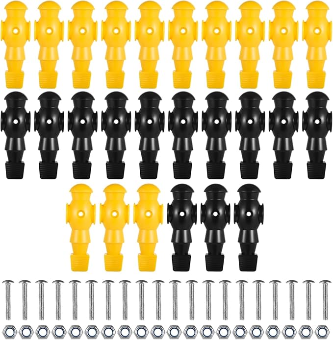 26 Pcs Foosball Men, Resin Foosball Replacement Parts, Table Soccer Player Set for Tournament Foosball