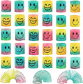 24 Pack Spring Rainbow Magic Fidget Stress Coil Mini Springs Bulk Toys for Party Favor Carnival Prize Birthday Goodie Bag Stuffers for Kids Boys Girls… (24)