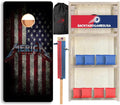 CornholeGamesUSA Pro Cornhole Boards Set | Made in USA | 3/4 Baltic Birch | No Bounce | Triple Thick Legs | Two Brace & Handles, Tournament 2x4 Regulation Set with Score Tower & Cornhole Bags