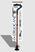 New Ergocane 2G by Ergoactives As Seen On TV. Shock Absorber Fully-Adjustable Ergonomic Cane (Maroon Wood)
