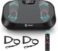 Vibration Plate Exercise Machine with Magnetic Acupoints, Lymphatic Drainage Vibrating Plate with 9 Modes & 120 Adjustable Speeds, 400 Lbs Capacity Whole Body Vibration Platform for Women Men