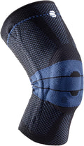 Bauerfeind GenuTrain Knee Support Brace (New Version) - Targeted Support for Pain Relief & Stabilization for Weak, Swollen & Injured Knees & Arthritis - Size 7C, Comfort - Color Black