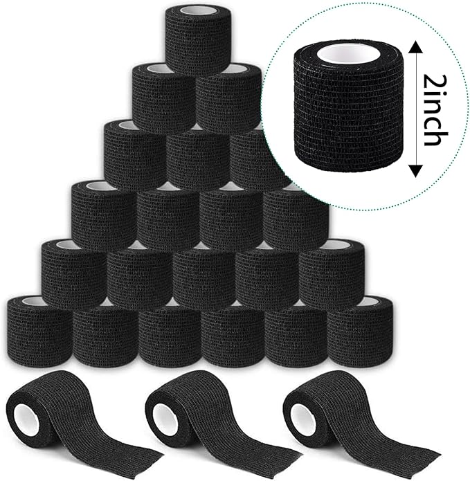 125 Rolls Self Adhesive Bandage Wrap 2 inch Cohesive Bandage Wrap Stretch Bandages Wraps Tape Elastic Self-Adherent Tape for Wrist Ankle Sports Swelling Sprains （Rich Color）