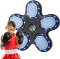 Smart Music Boxing Machine for Adults and Kids, Training Machine with LED Electronic Wall Mounted, Home Indoor Workout Equipment with Premium Boxing Gloves