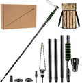 Tactical Survival Hiking Stick - Collapsible Retractable Walking Staff, Outdoor Multitool Tactical Gear, Trekking Poles for Hiking, Camping Birthday Gifts for Men Dad Husband