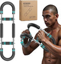 Twister arm Trainer, Adjustable Resistance (60-140 lbs) Chest Workout Equipment,Forearm Power Exercise bar , pectoralis spinalis Device, Portable Detachable Design