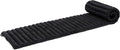 Leewadee - Foldable Floor Mattress - Japanese Roll Up Futon -Trifold Tatami Mat- Guest Floor Bed - Camping Mattress - Thai Massage Mat, Kapok Filled, 75 x 20 inches, Black