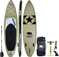 Atoll Inflatable Stand Up Paddle Board ISUP, Bravo Hand Pump and 3 Piece Paddle, Travel Backpack and Accessories New Leash Included Two Sizes - 11ft and 9ft