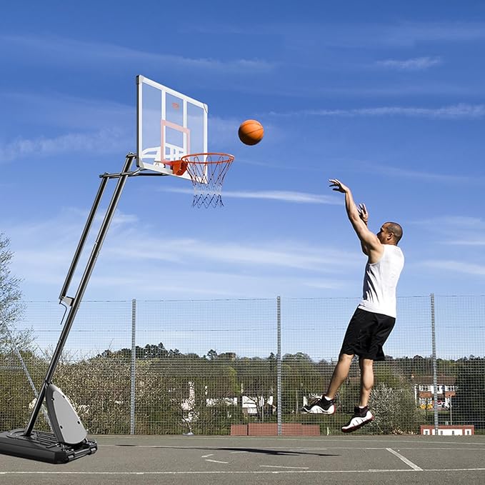 VEVOR Basketball Hoop/Rim, Adjustable Height Portable Backboard Court, Basketball Goal, Mobile Stand with Wheels Weighted Base, Youth&Adults, Outdoor/Indoor
