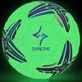 Soccer Balls Glow in The Dark Soccer Ball Size 5, Soccer Gift Night Ball for Teens,Juniors and Adult Indoor Outdoor Play, Fluorescent Light Training Ball with Pump Kit and Carry Net
