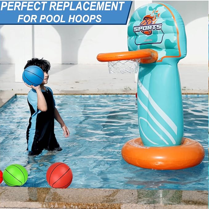 6" Mini Basketball for Kids & Adults, Indoor Basketball for Over-Door Hoop, Toddler Balls Arcade Game 5 Pack
