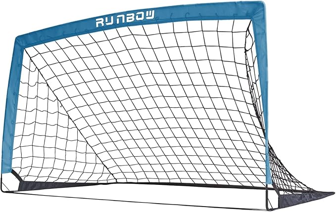 RUNBOW 5x3 ft Portable Kids Soccer Goal for Backyard Practice Soccer Net with Carry Bag