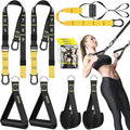 Rraining Kit, Workout Straps for Home, Adjustable Resistance Trainer with Handles, Door Anchor and Carrying Bag for Gym