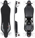MEEPO Electric Longboard Skateboard with Remote for Adults, 34 MPH Top Speed, 30 Miles Long Range with 2800W*2 Gear Drive Motor, Bamboo & Fiberglass Deck, 330 LBS Max Load, Voyager X