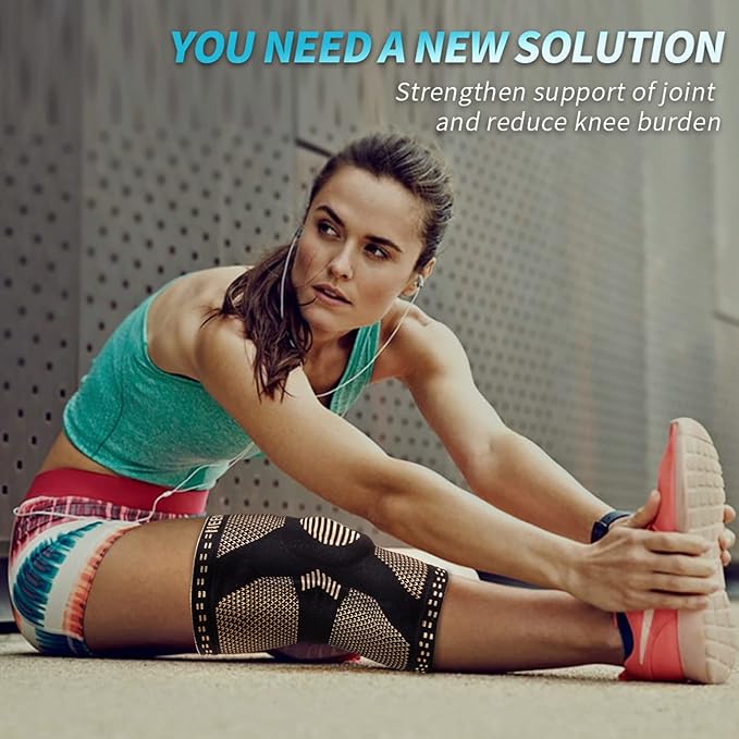 NEENCA Professional Knee Brace for Pain Relief, Medical Knee Support with Patella Pad & Side Stabilizers, Compression Knee Sleeve for Meniscus Tear, ACL, Joint Pain, Runner, Workout - FSA/HSA APPROVED