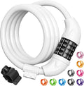 Titanker Bike Lock, Bicycle Lock 4 Feet Cable Lock 1/2 Inch Resettable Bike Lock Combination with Mounting Bracket, Bike Accessories for Bicycle, Electric Scooter, Motorcycle