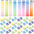 Jerify 24 Pieces Tennis Racket Grip Tape, Precut Badminton Racket Overgrips Tape with Velvety Comfort for Anti Slip and Absorbent Grip
