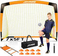 Kids Soccer Goals for Backyard Set, Portable Toddler Soccer Goal 2 of 6x4 ft, 4x3 ft, 7x5 ft, Soccer Training Equipment, Pop Up Soccer Net Kit with Size 4 Soccer Ball, Outdoor Sports Play, Youth Game