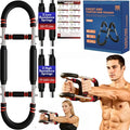 Twister Arm Trainer for Men and Women, 33 - 120lb Adjustable Chest Workout Equipment Power Twister with 4 Springs & Training Poster for Home Fitness, Forearm Strength Training and Upper Body Exercise