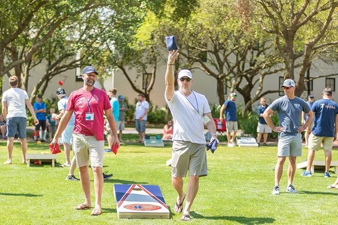 College Team Cornhole Boards, 2x4 Premium Corn Hole Game Set, Officially Licensed Cornhole Game, Perfect for Tailgates