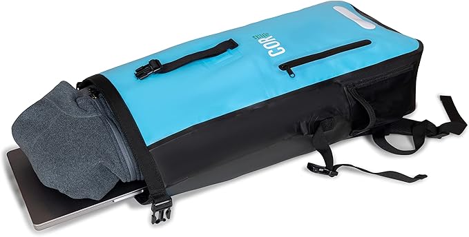 Waterproof Backpack with Laptop Sleeve | Heavy Duty Hiking, Kayak Dry Bag Backpack | Roll-Top Closure (25L, Green)