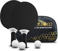 Senston Table Tennis Rackets Set, Professional Table Tennis Racket with 3 Balls, Composite Rubber Ping Pong Paddle Set