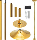 Dance Pole Set -Premium Height Adjustable 7.38-8.85ft Portable 45mm Diameter 360°Spinning Dancing Pole for Home,200KGS Capacity,Drill-Free Installation with Floor-to-Ceiling Stability